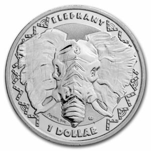 Pobjoy Mint Big Five: Elephant BU 2023 Sierra Leone 1 oz $ 1