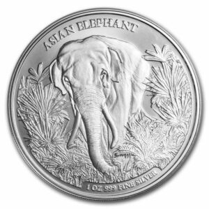 Private Mint Asian Elephant BU Slon 2023 Kambodža 1 oz
