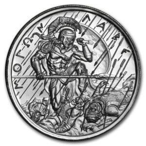 Private Mint Stříbrná vysoké reliéfní mince - Molon Labe (typ 3) 2 Oz