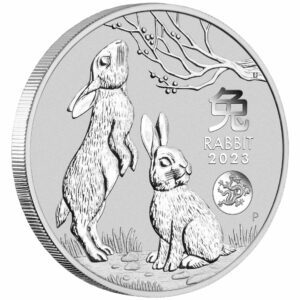 Royal Australian Mint Lunární králík 1 Oz Stříbrná mince PRIVY