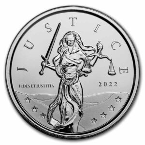 Scottsdale Mint Lady Justice BU 2022 Gibraltar 1 oz