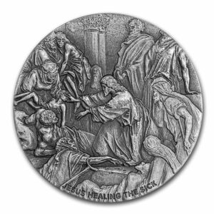 Scottsdale Mint Stříbrná mince – biblická série (Ježíš uzdravuje nemocné) 2 Oz 2022