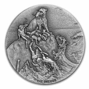 Scottsdale Mint Stříbrná mince – biblická série (Potopa) 2 Oz 2022