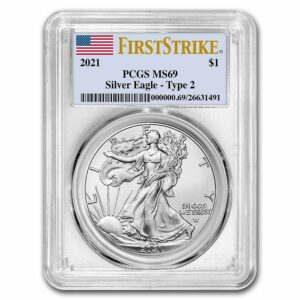 UNITED STATES MINT American Silver Eagle (Typ 2) MS-69 PCGS (FirstStrike®) 2021