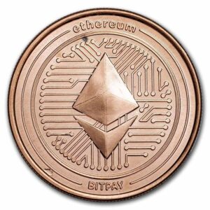 9Fine Mint Měděná mince Ethereum 1 Oz