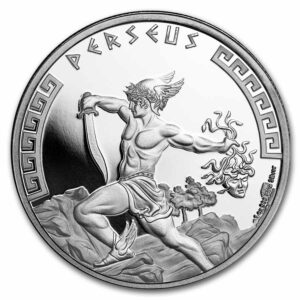 9Fine Mint Stříbrní hrdinové řecké mytologie: Perseus BU Niue 2024