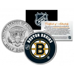 Merrick Mint BOSTON BRUINS NHL Hockey JFK Kennedy americký půl dolaru - oficiálně licencovaná
