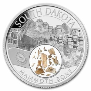 Native American Mint Mamutí kosti USA z Jižní Dakoty 1 Oz 2023 Native