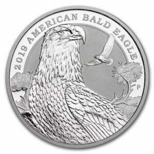 Perth Mint Silver American Eagle Piedfort Pig Privy  2 Oz 2019 Tuvalu