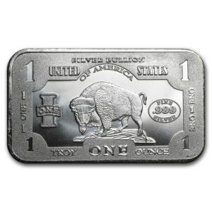 Private Mint Stříbrný slitek - 1901 $ 10 Bison 1 Oz