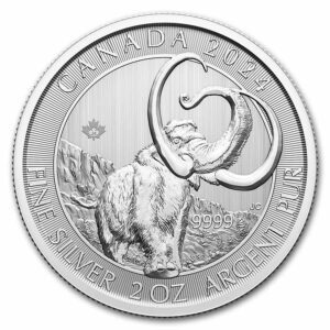 Royal Canadian Mint Doba ledová Kanady Woolly Mammoth BU 2 Oz 2024