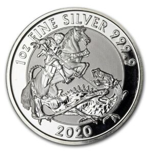 Royal Mint Velká Británie 1 oz Silver Valiant BU 2020 Svatý Jiří a drak