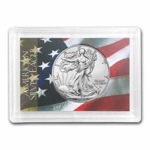 UNITED STATES MINT Stříbrná mince Eagle – s držákem Harris