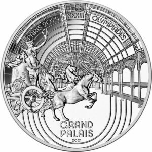 Monnaie de Paris Olympijské hry v Paříži 2024 – stříbrná mince Heritage Grand Palais