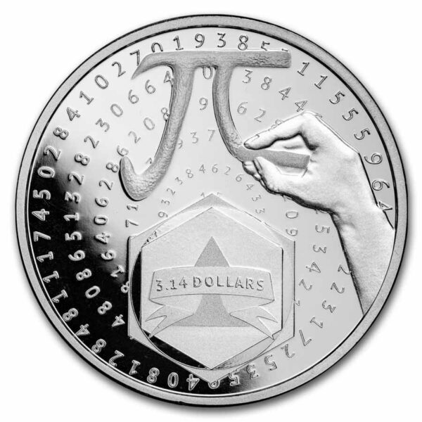 9Fine Mint Stříbrná mince Number Pi (Čislo Pi) Šalamounovy ostrovy 1 Oz 2024