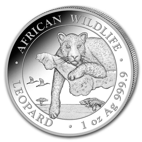 Bavarian Mint African Wildlife Leopard BU 1 Oz 2020 Somálsko