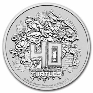 Perth Mint 40. výročí Teenage Mutant Ninja Turtles (želva) 1 $ 2024 BU