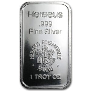 Argor Heraeus SA Stříbrný slitek Heraeus (Hanau
