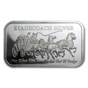 Private Mint Stagecoach dostavník  1 Oz