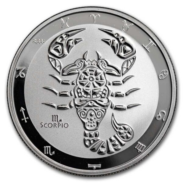 9Fine Mint Zvěrokruh Štír 1 oz Stříbro