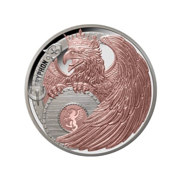 New Zealand Mint 1 oz The Gryphon Heralding Beasts 2024 PROOF zlacené